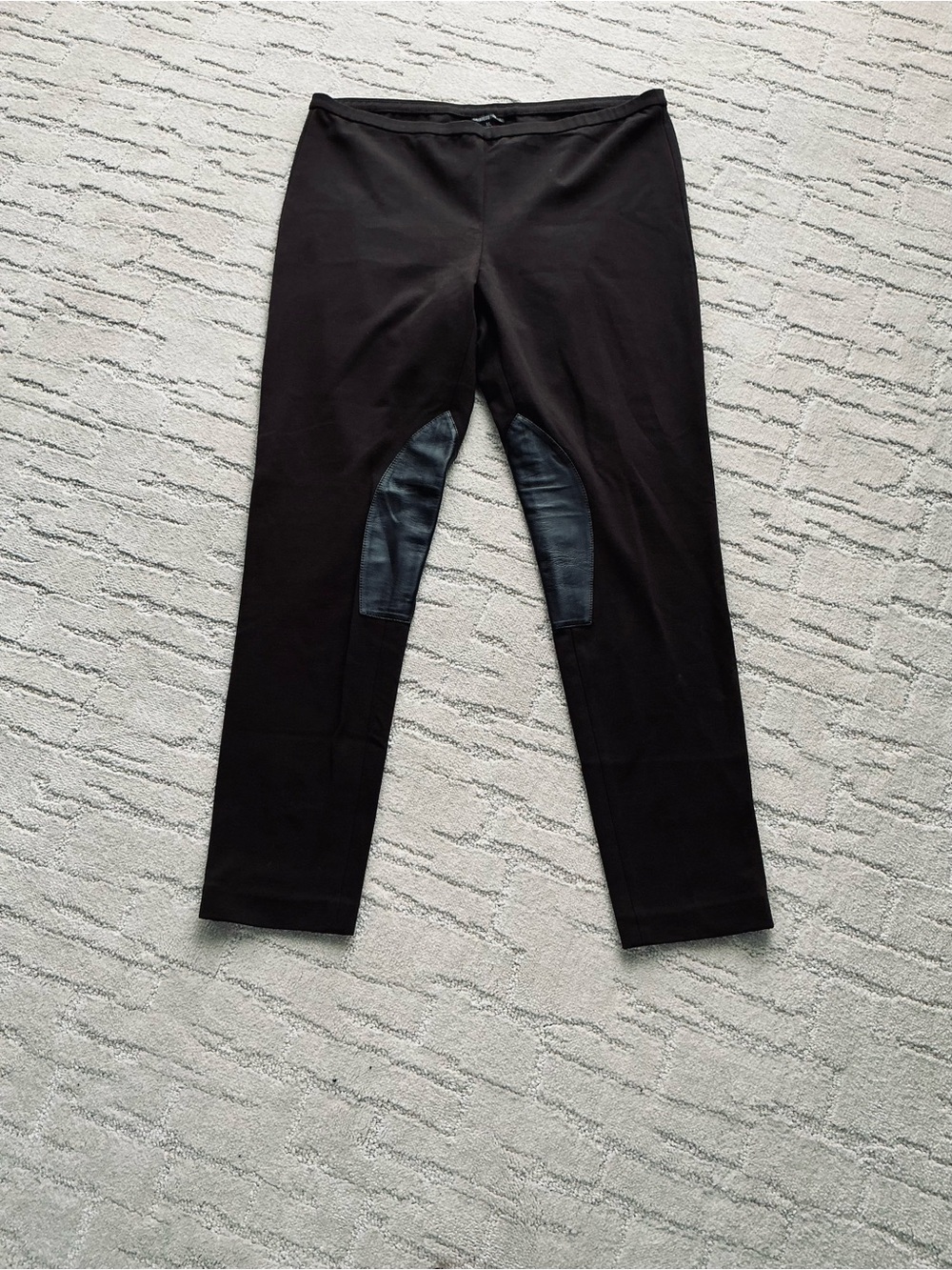 LAFAYETTE 148 NEW YORK CHOCOLATE BROWN STRETCH PULL ON JODHPUR PANTS SZ XL